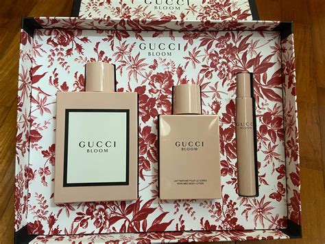 gucci bloom gift perfume|gucci bloom 3 piece set.